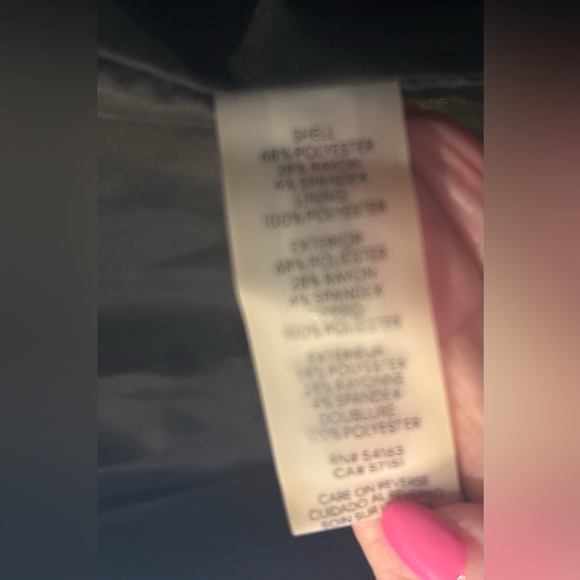 Calvin Klein Size 10 black white magenta Long suit Jacket NWT - Picture 8 of 8